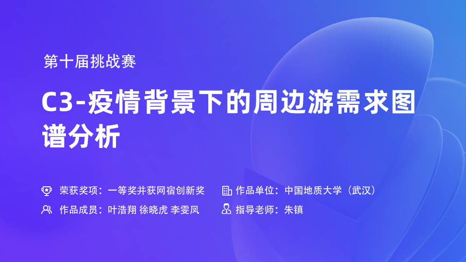 第十届挑战赛C3-疫情背景下的周边游需求图谱分析